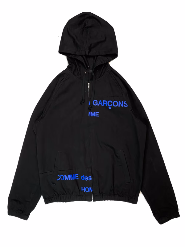 Comme des Garçons x Supreme AW01 'Split' Logo Hooded Work Jacket in Navy