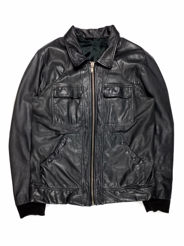 Rick Owens Leather Jacket in Black