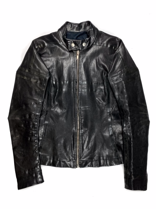 Boris Bidjan Saberi Leather Coat in Black