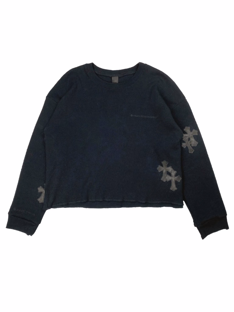 Chrome Hearts Cashmere Cross Patch Sweater in Black