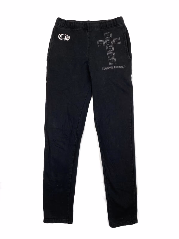 Chrome Hearts Cross Patch Sweatpants in Black