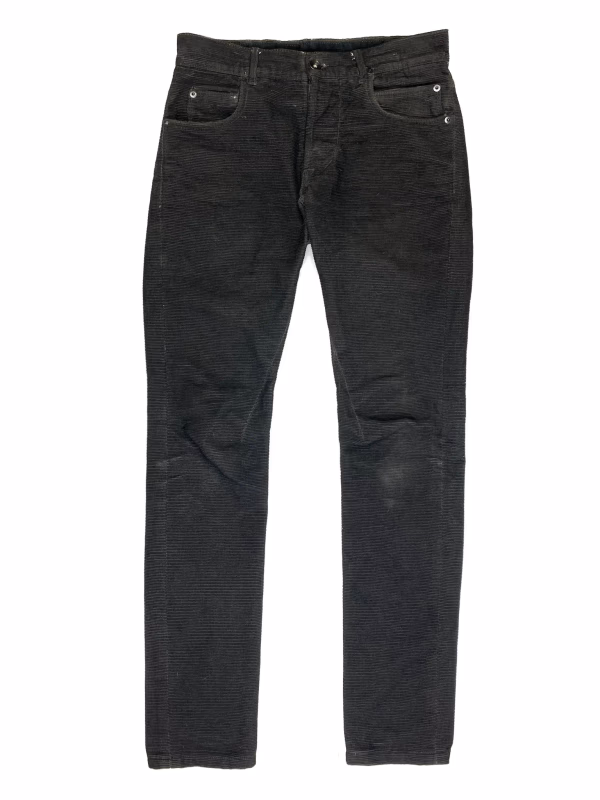 Rick Owens Corduroy Detroit Pants in Charcoal