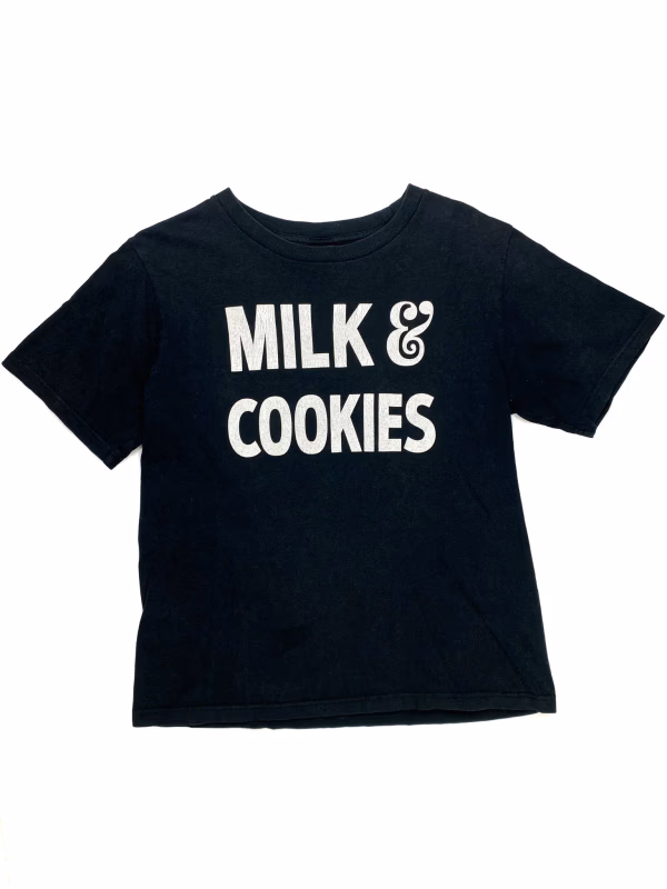 Number (N)ine 'Milk & Cookies' Tee in Black