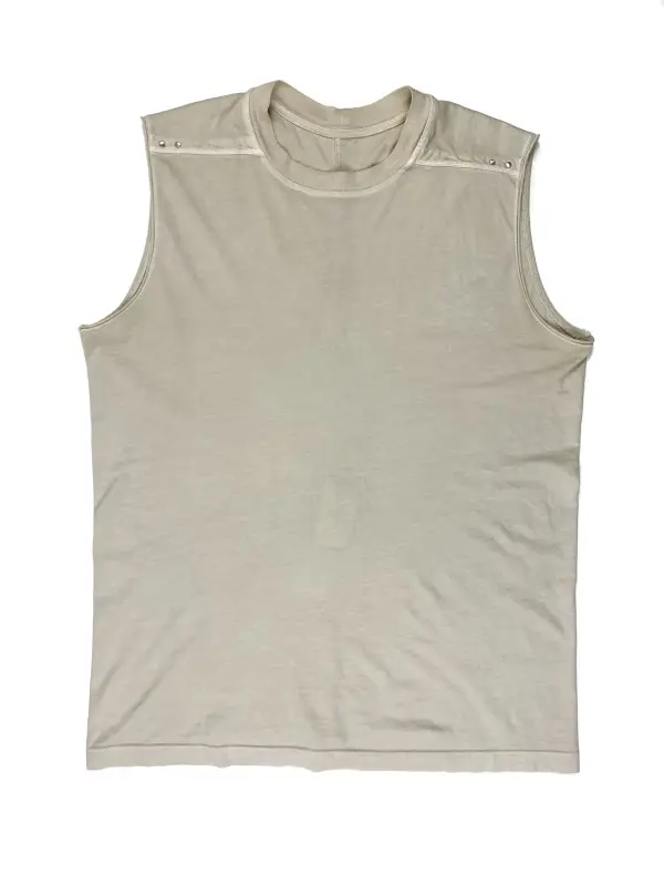 Sleeveless Tee with Snaps