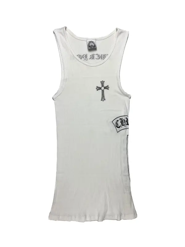 Cross Logo Ribbed Tank