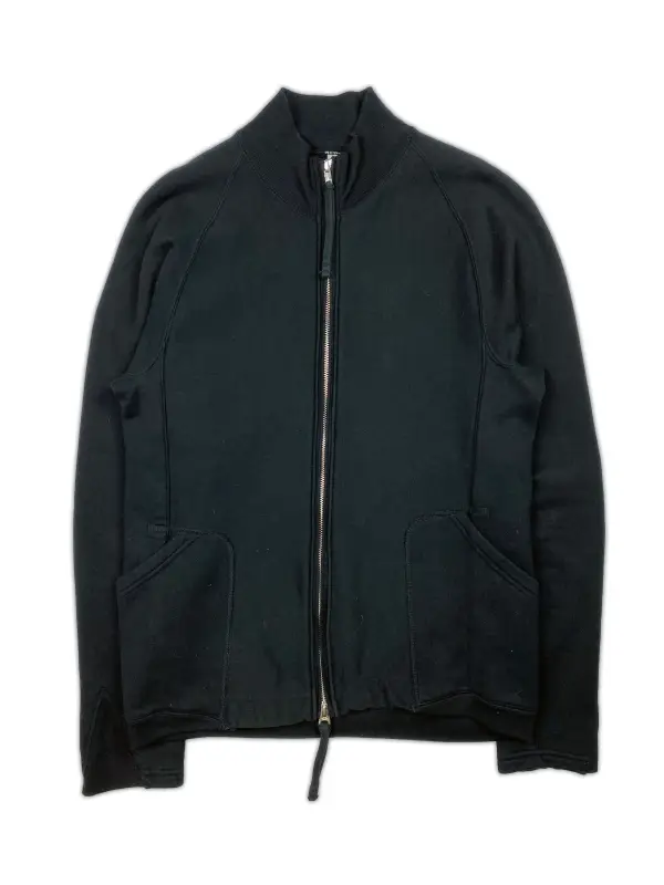 Zip-Front Knit Cardigan