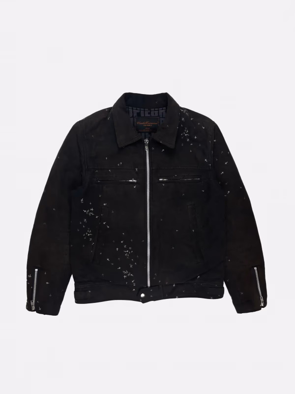 Undercover AW02 'Witch's Cell Division' Cross Jacket in Black